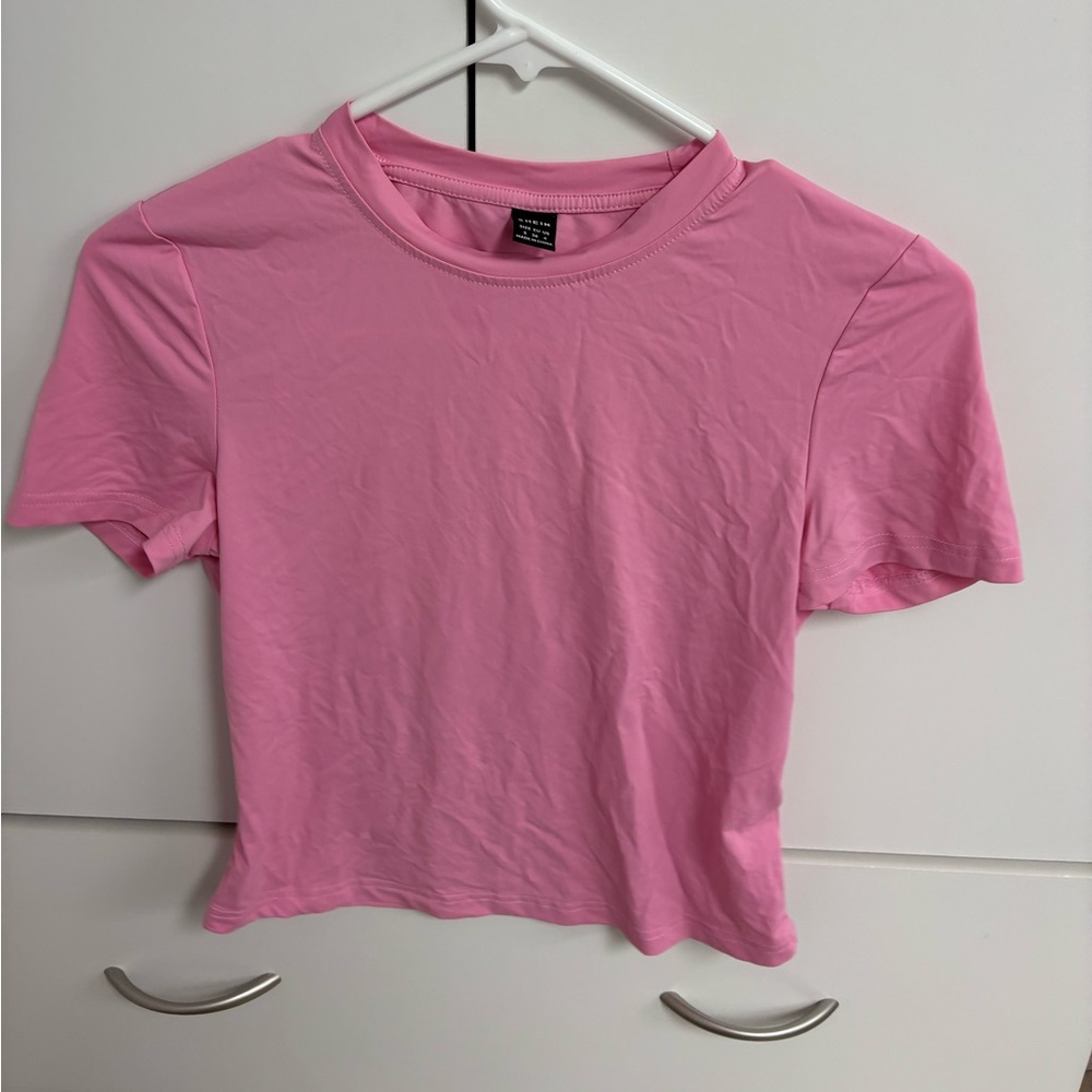 Pink crop top